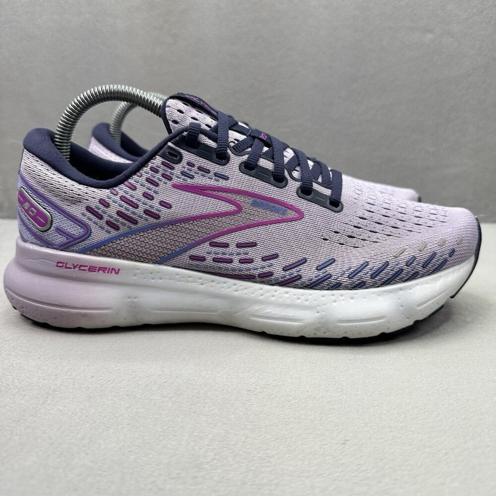 Brooks Glycerin Women's Lavender Purple Navy Running Shoes
